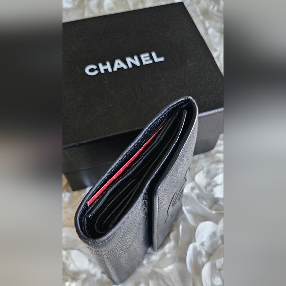 CHANEL Porte Bil Mon Caviar Leather Bifold Wallet - Picture 10 of 14